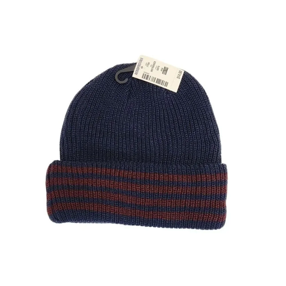 Aeropostale NWT Winter Cap, Unisex, Navy Blue